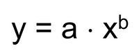Algemeine Form der allometrischen Gleichung